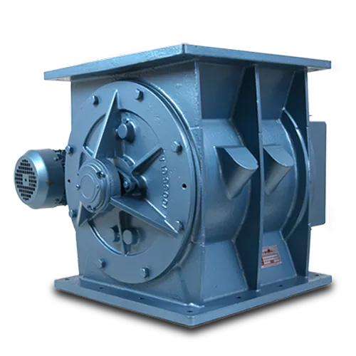 Écluse rotative installée sous silo de vrac solide